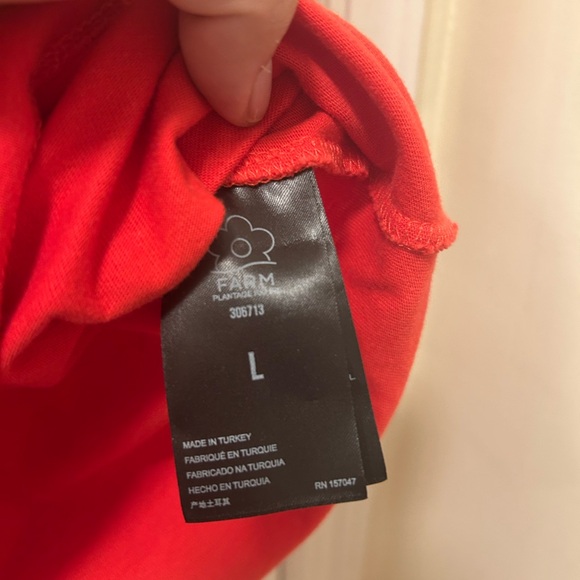 FARM Rio Vibrant Red Tee - Picture 3 of 4